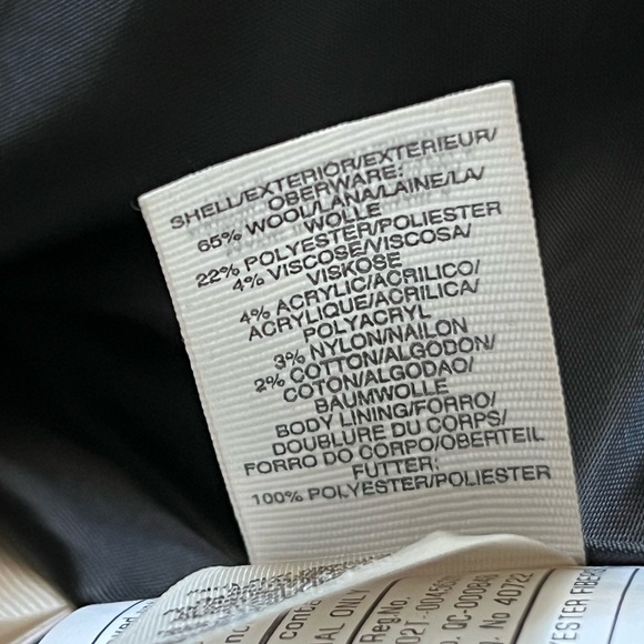 RACHEL Rachel Roy Black Wool Blend Trench Coat with Fur Trim - Picture 6 of 11